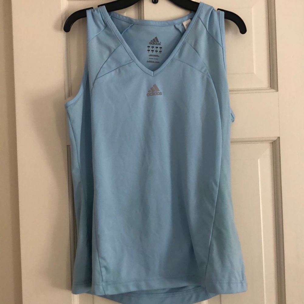 Adidas - Running, Yoga, Workout Tank Pale Blue